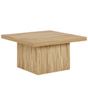 Square Fluted Coffee Table – Mid-Century Modern