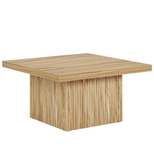 Square Fluted Coffee Table – Mid-Century Modern