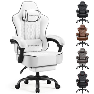 Big and Tall Gaming Chair with Footrest