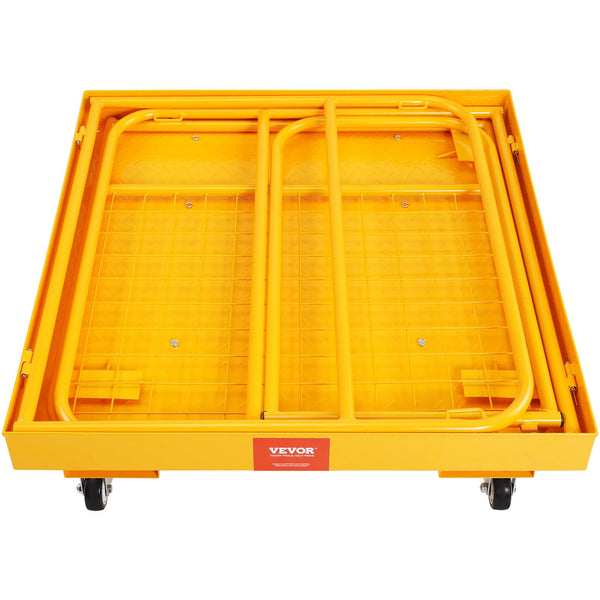 Collapsible Forklift Safety Cage Work Platform with Wheels