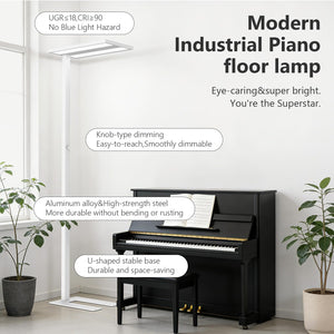 LED Floor Lamp with Eye Care Reading Light