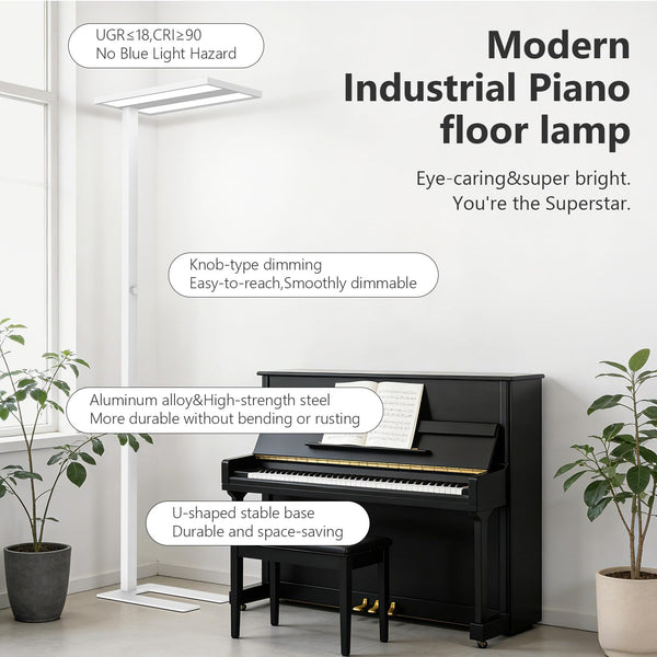 LED Floor Lamp with Eye Care Reading Light