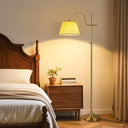 Smart Dimmable Floor Lamp with Fabric Shade
