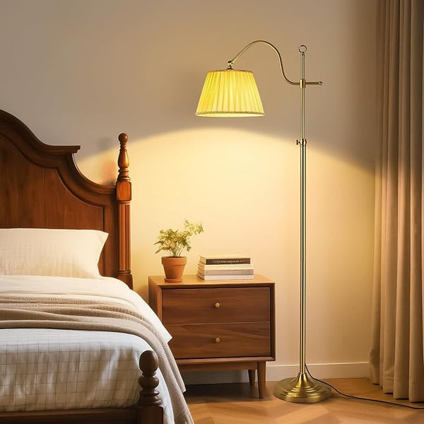 Smart Dimmable Floor Lamp with Fabric Shade