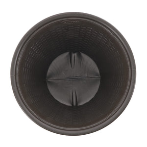 Wicker Round Planter Pot — 22" Resin, Indoor & Outdoor, Drainage Hole