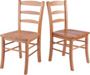 Ladder Back Dining Chair Set of 2