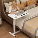 Adjustable Overbed Table with Wheels & Cup Holder