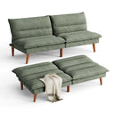 Corduroy Futon Sofa Bed with Adjustable Backrest