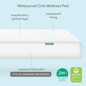Waterproof Quilted Crib Mattress Pad