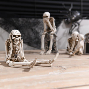 No-Evil Skeleton Figurines Set of 3