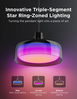 RGBIC Smart Pendant Light for Kitchen Island & Dining Room