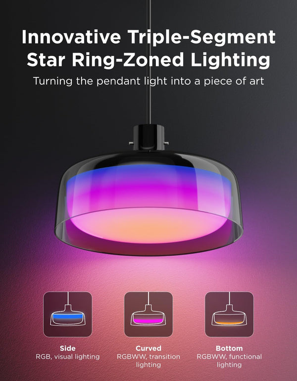 RGBIC Smart Pendant Light for Kitchen Island & Dining Room