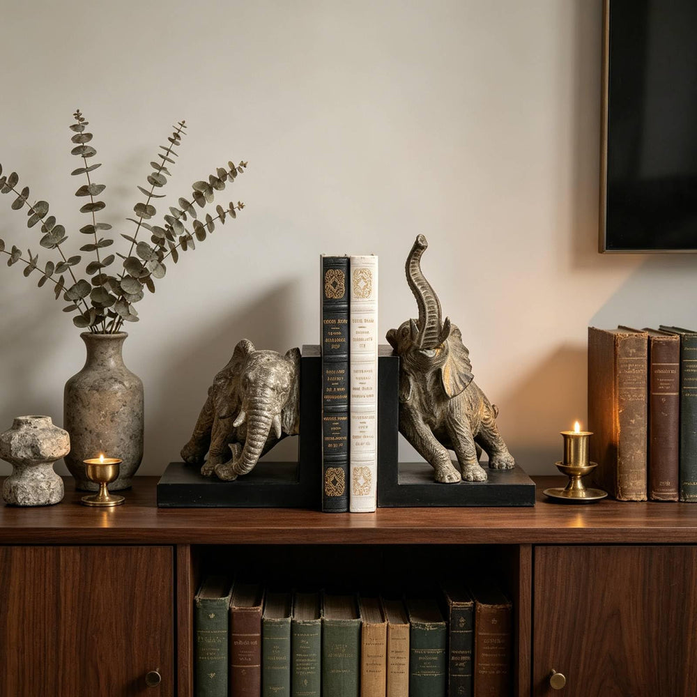 Elephant Decorative Bookends Set of 2