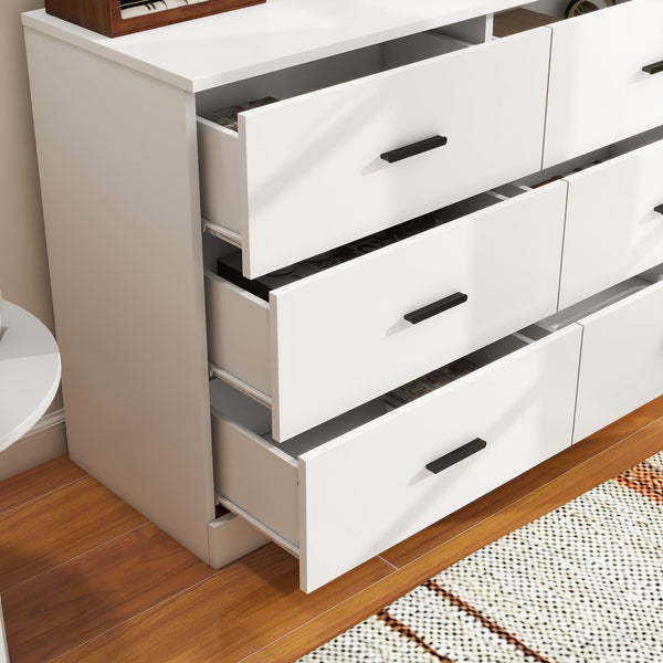 6-Drawer Horizontal Dresser Cabinet
