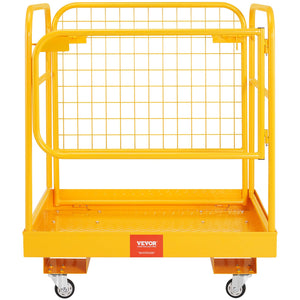 Collapsible Forklift Safety Cage Work Platform with Wheels