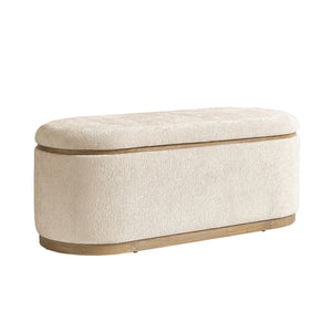 Modern Chenille Upholstered Storage Bench