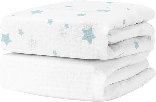 Organic Cotton Fitted Crib Sheet 2-Pack