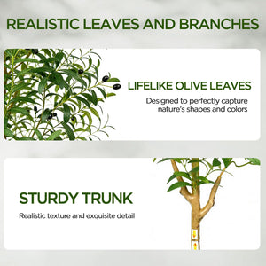 Artificial Olive Tree – Tall Faux Indoor Plant