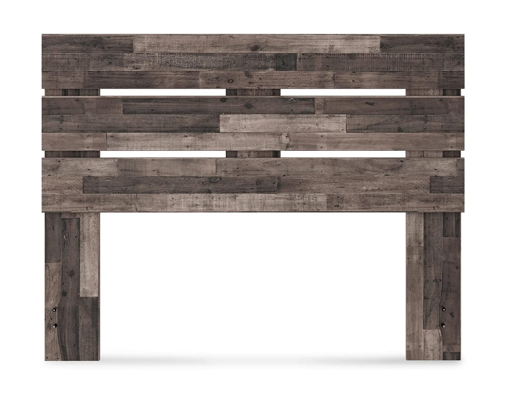 Queen Open Slat Panel Headboard – Engineered Wood, Rustic Style