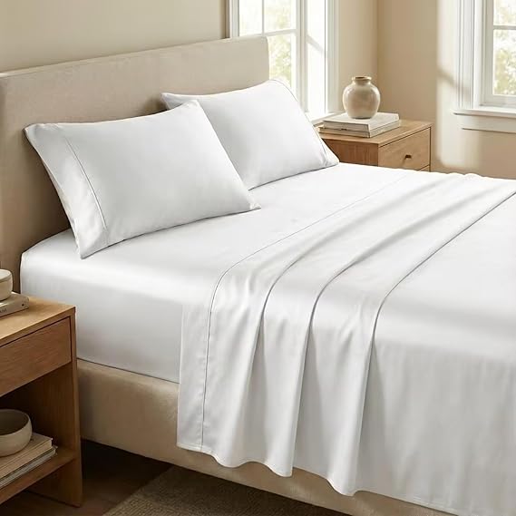 King Bed Sheet & Pillow Set – 4 Piece, 500TC Cotton, 16" Deep Pocket