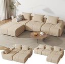 114" Modular Sectional Sofa with Ottoman