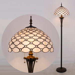 Tiffany Stained Glass Floor Lamp, 16"W x 70"H