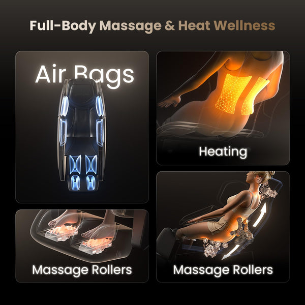 4D Full Body Massage Chair – Zero Gravity SL-Track Recliner