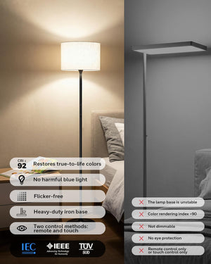 LED Floor Lamp with Remote & Touch Control