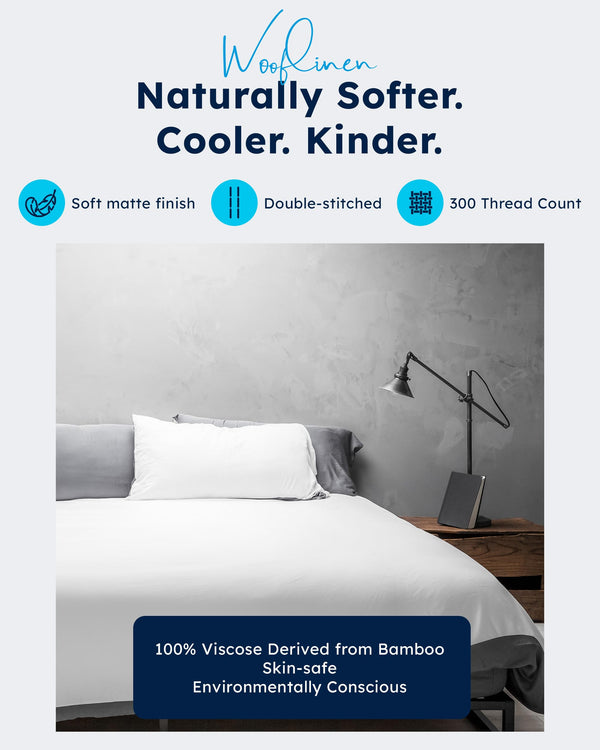 Bamboo Viscose Sheets & Duvet Cover Set – Cooling Bedding, 6-Piece