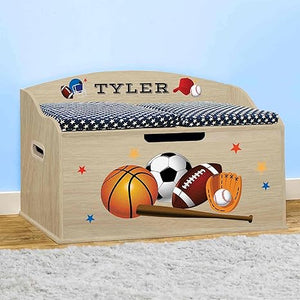Kids Personalized Toy Box with Soft-Close Lid