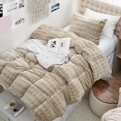 Puffy Plush Oversized Comforter Set - Timber Taupe
