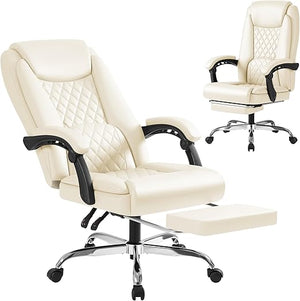 Executive Reclining Office Chair with Lumbar Support – 400 lbs Capacity