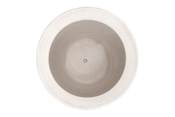 Large Embossed Stoneware Planter with PVC Liner