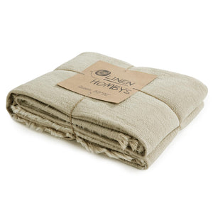 Oversized Linen Blanket – Lightweight Breathable Throw for Bed & Sofa