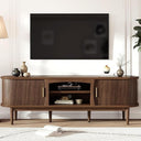 70" Fluted TV Stand with Electric Fireplace