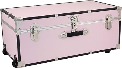 30-Inch Wheeled Storage Trunk with Lock