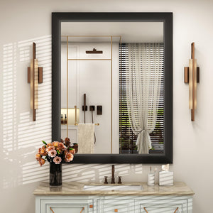 Metal Frame Rectangle Wall Mirror 36x30 Inch