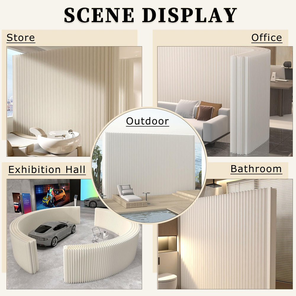 Foldable Paper Room Divider – Portable Privacy Screen