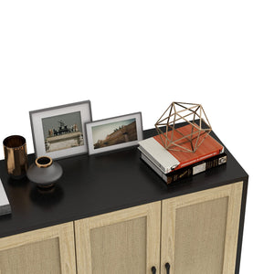 Rattan Door Buffet Sideboard Cabinet