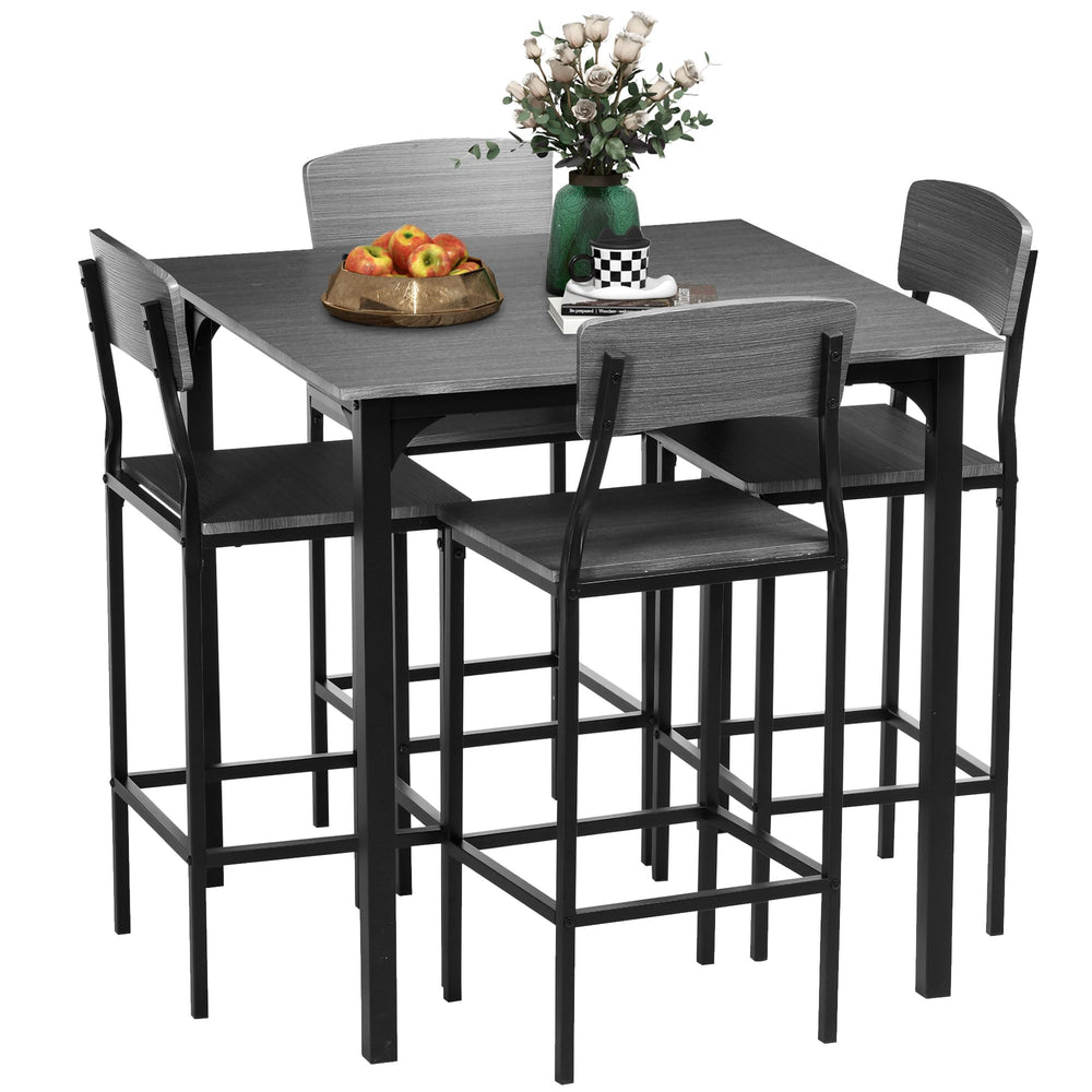 5-Piece Counter Height Bar Table and Chairs Set