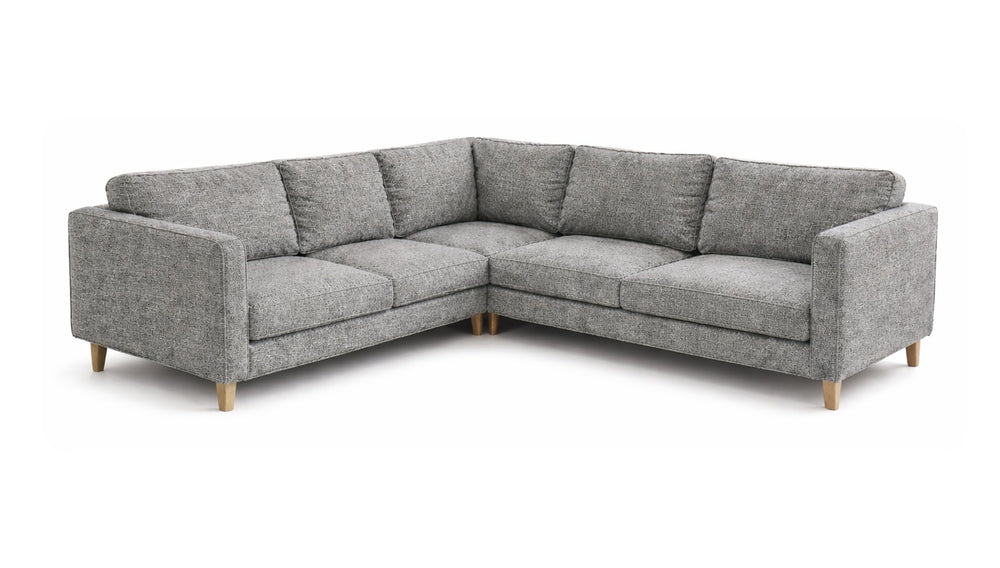 Corner Sofa Slipcover Set – Polyester Flax, 16-Piece