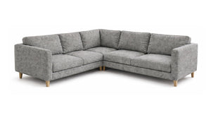 Corner Sofa Slipcover Set – Polyester Flax, 16-Piece