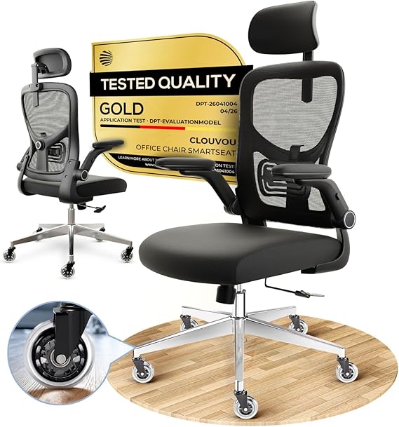 Ergonomic Office Chair with Mesh Back & 3D Headrest