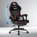 High Back Gaming Chair with Footrest & Lumbar Support