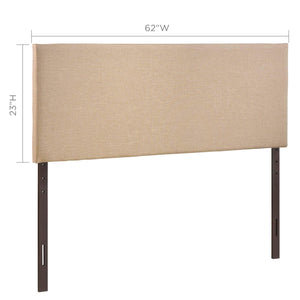 Linen Upholstered Queen Headboard