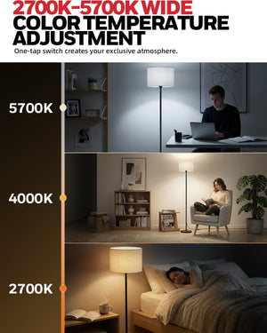LED Floor Lamp with Remote & Touch Control