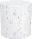 Outdoor Ottoman Pouf - Waterproof Round Footstool with Removable Cover