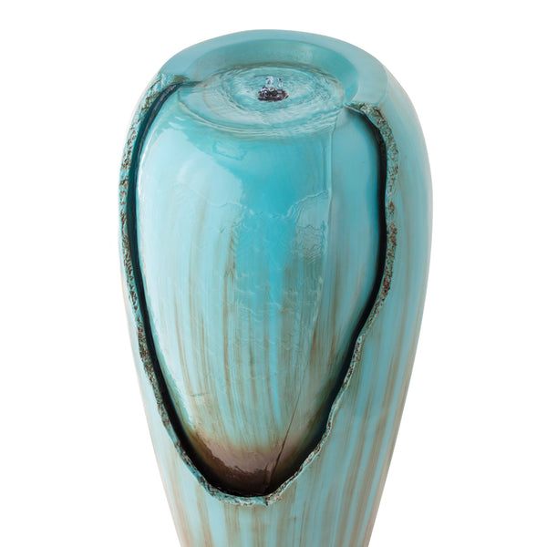 Antique Jar Outdoor Water Fountain with LED Lights