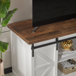 TV Stand with Sliding Barn Doors & Storage Cabinets – 58" & 65"