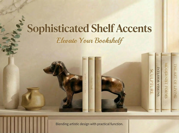 Dachshund Figurine Bookends